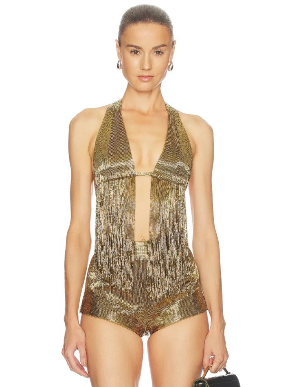 retrofete Sereya Top in Ochre Gold